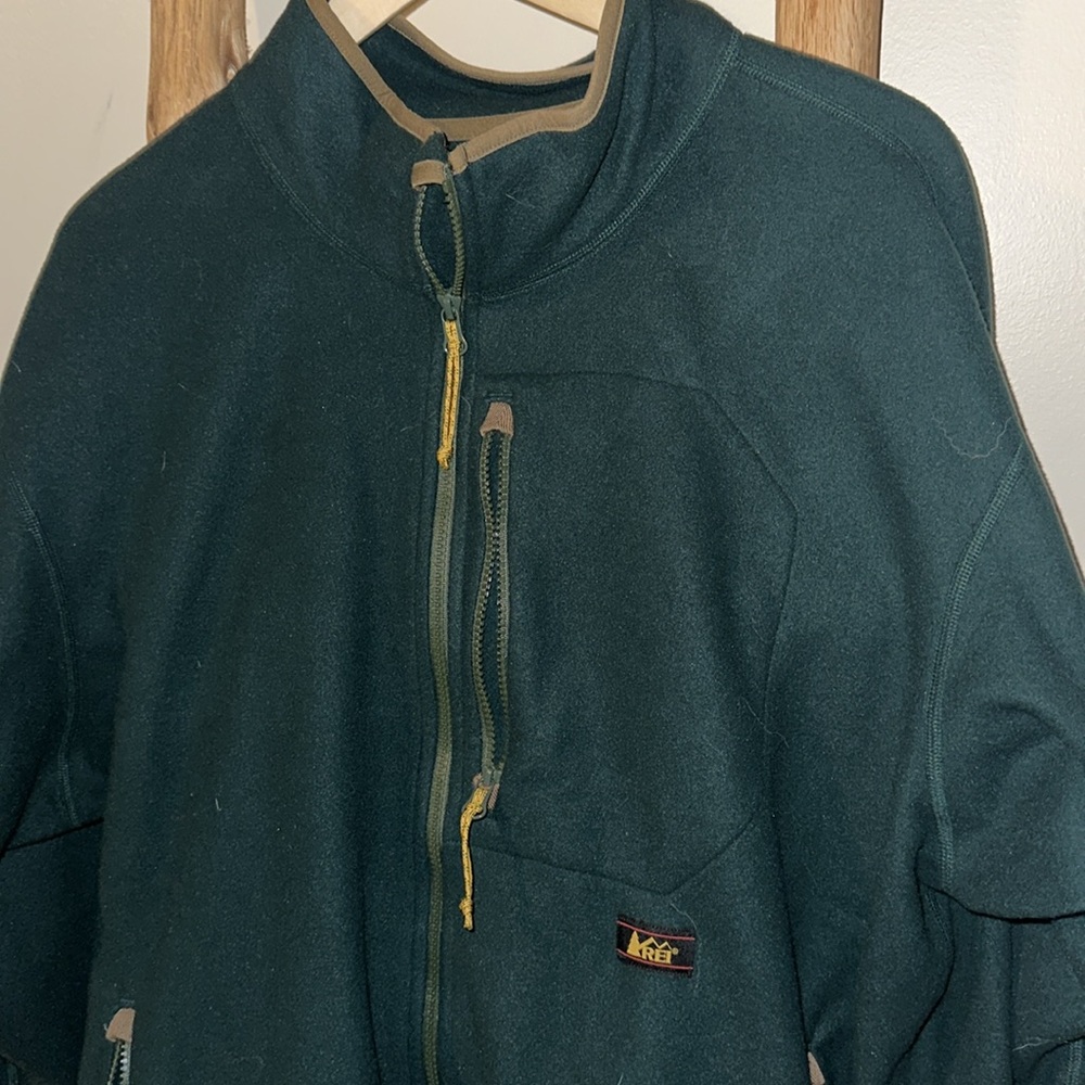 NWOT REI Green Zip Up Fleece